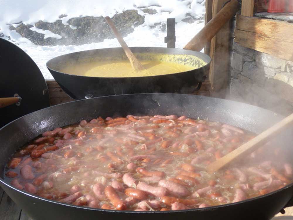 Nos plats poêle géante - La poêle géante