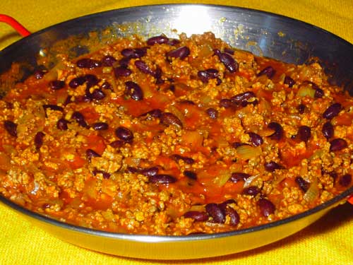 Chili con carne géant