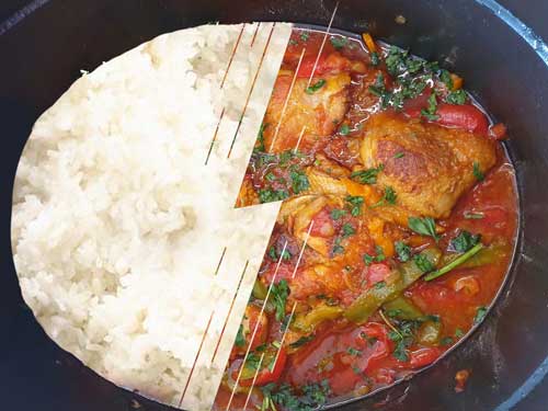 Poulet basquaise géant